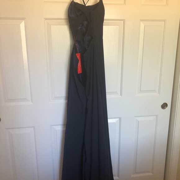 Navy Blue Prom Dress - Picture 2 of 3
